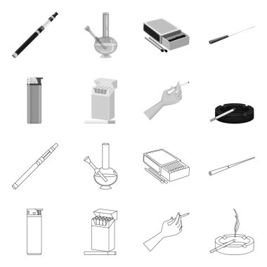 Çöp yalıtılmış nesne ve stop sembolü. Çöp ve alışkanlık hisse senedi simgesi için web topluluğu.