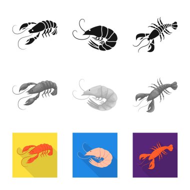Meze ve okyanus simge vektör Illustration. Meze dizi ve hisse senedi için incelik vektör simgesi.