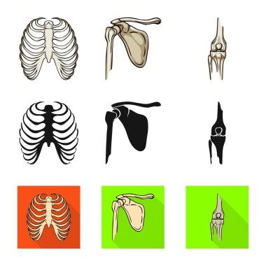 Tıp ve klinik simgesi yalıtılmış nesne. Tıp ve hisse senedi için tıbbi vektör simge kümesi.