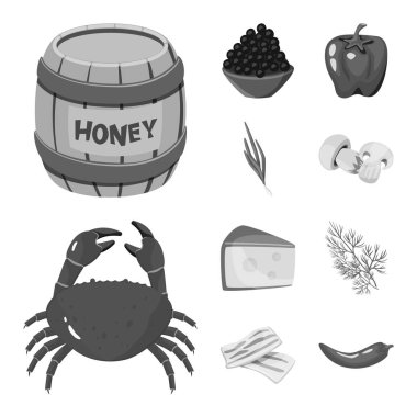 Baharat ve aroma işareti vektör Illustration. Baharatlar ve web için ürün hisse senedi simgesi.