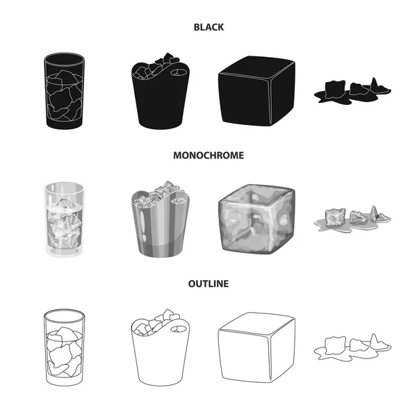 Objeto isolado de textura e signo congelado. Coleção de textura e ícone vetorial transparente para estoque . —  Vetores de Stock