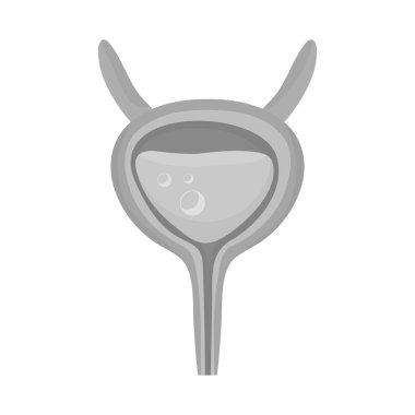 İdrar kaçırma ve mesane sembolü yalıtılmış nesne. İdrar kaçırma ve hisse senedi için idrar vektör simge kümesi.