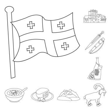 Gelenekleri ve ulusal işareti vektör tasarımı. Gelenekleri ve gezi vektör simgesini hissenin koleksiyonu.