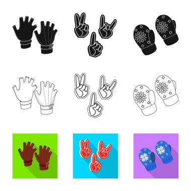 Siluet ve güvenlik işareti vektör tasarımı. Siluet ve konfor hisse senedi vektör çizim seti.