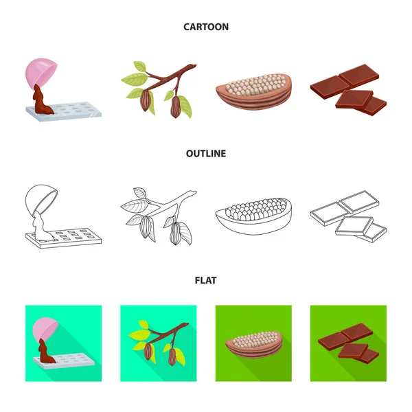 Ilustração vetorial de alimentos e logotipo gostoso. Coleta de comida e ícone vetor marrom para estoque . —  Vetores de Stock