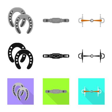 Vektör çizim ekipmanları ve iz sürme. Hisse senedi için ekipman ve rekabet vektör simge kümesi.