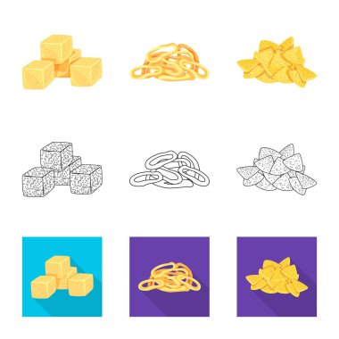 Oktoberfest ve bar simge vektör Illustration. Oktoberfest ve web için hisse senedi simgesi yemek koleksiyonu.