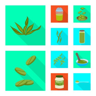 Protein ve deniz simge vektör tasarımı. Protein ve doğal hisse senedi vektör çizim.