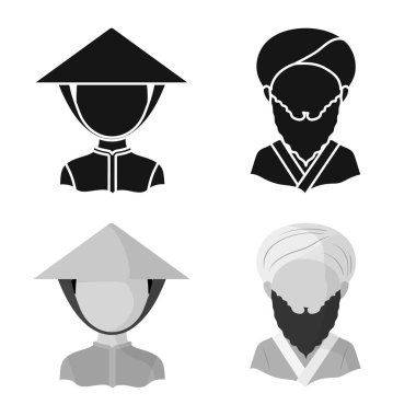 Kopyacı ve yerleşik simge yalıtılmış nesne. Kopyacı ve kültür hisse senedi simgesi web için set.