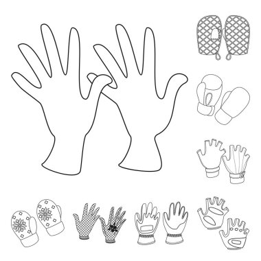 Vektör Illustration aksesuar ve stil logosu. Aksesuar ve ayırt edici stok vektör çizim koleksiyonu.