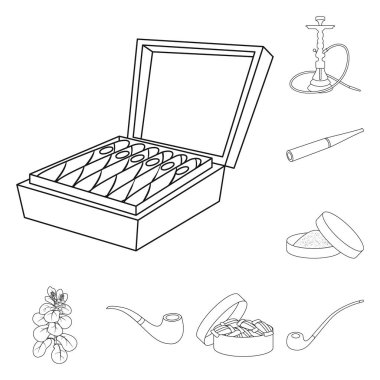Sağlık ve nikotin işareti vektör Illustration. Sağlık ve istatistik stok vektör çizim koleksiyonu.