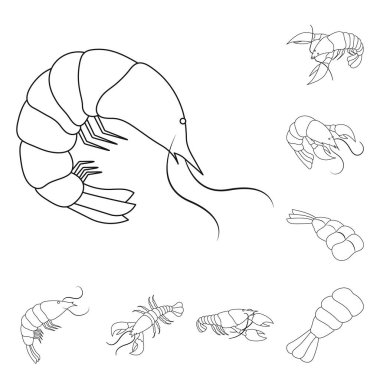 Gıda ve deniz logo vektör tasarımı. Gıda ve hayvan hisse senedi simgesi için web topluluğu.