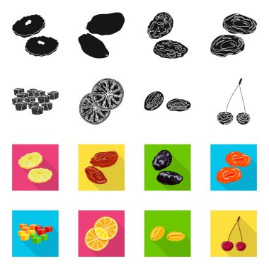 Gıda ve ham simgesi yalıtılmış nesne. Web için gıda ve doğa hisse senedi simgesi kümesi.