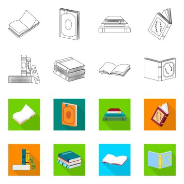 Eğitim ve kapak simge vektör Illustration. Eğitim ve kitabevi hisse senedi simgesi için web topluluğu.