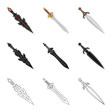 Oyun ve zırh sembolü yalıtılmış nesne. Oyun ve bıçak hisse senedi simgesi için web topluluğu.