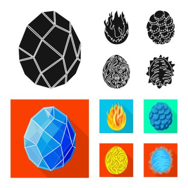 Hayvan ve tarih öncesi logosu yalıtılmış nesne. Hisse senedi için hayvan ve sevimli vektör simge kümesi.