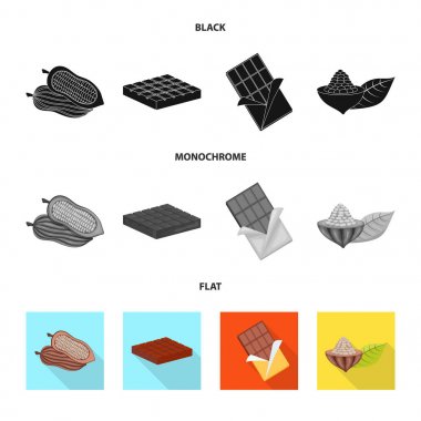 Gıda ve nefis simge vektör tasarımı. Gıda ve hisse senedi için kahverengi vektör simge kümesi.