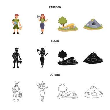 Doğa ve eğlence logo vektör Illustration. Hisse senedi için doğa ve eğlence vektör simgesi topluluğu.