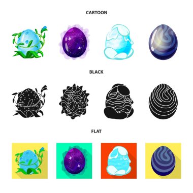 Hayvan ve tarih öncesi simge vektör tasarımı. Hisse senedi için hayvan ve sevimli vektör simge topluluğu.