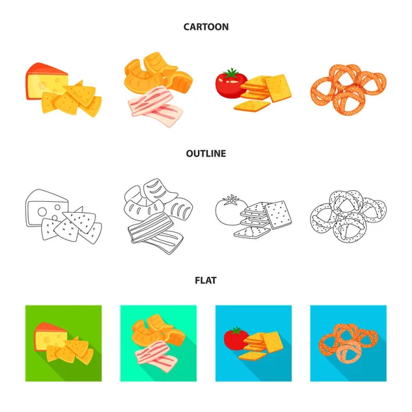 Ilustração vetorial de gosto e ícone seasonin. Conjunto de gostos e estoques orgânicos ilustração vetorial . —  Vetores de Stock