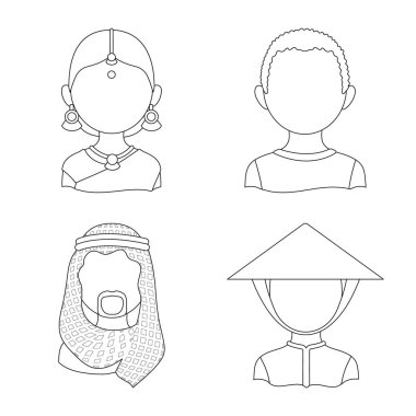 Kopyacı ve ikamet işareti vektör çizimi. Kopyacı ve kültür hisse senedi simgesi için web topluluğu.