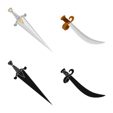 Oyun ve zırh logo yalıtılmış nesne. Oyun ve bıçak hisse senedi simgesi için web topluluğu.