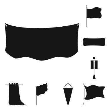 Malzeme ve medya sembolünün yalıtılmış nesnesi. Web için malzeme ve tekstil stok sembolü seti.