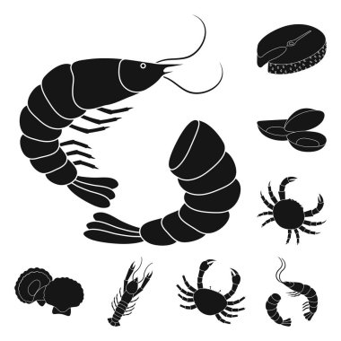 Vektör Illustration Pazar ve deniz işareti. Web için Pazar ve deniz stok sembolü koleksiyonu.