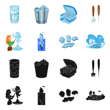 Doku ve donmuş işareti vektör tasarımı. Doku ve web için şeffaf hisse senedi simgesi toplama.