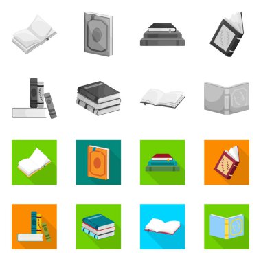 Eğitim ve kapak simge vektör tasarımı. Eğitim ve kitabevi hisse senedi vektör çizim.