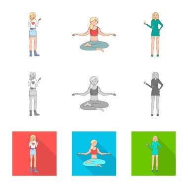 Duruş ve ruh hali logo yalıtılmış nesne. Duruş ve erkek hisse senedi simgesi için web topluluğu.