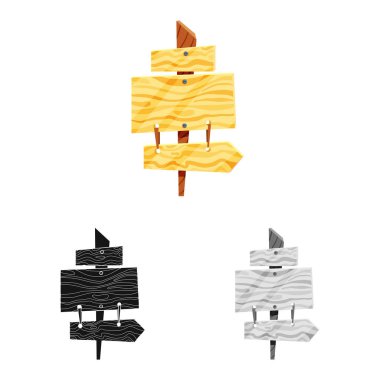 Tabela ve tabela sembolü vektör Illustration. Stok için tabela ve doku vektör simgesi seti.