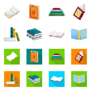 Eğitim ve kapak simge vektör tasarımı. Eğitim ve kitabevi hisse senedi simgesi için web topluluğu.