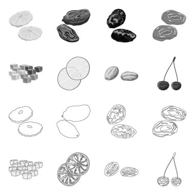 Gıda ve ham işareti vektör çizimi. Gıda ve doğa hisse senedi vektör çizim topluluğu.