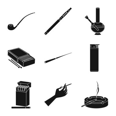 Anti ve alışkanlık logosu vektör illüstrasyon. Anti ve tütün stok vektör illüstrasyon koleksiyonu.