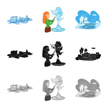 Doku ve donmuş simge vektör Illustration. Doku ve hisse senedi için şeffaf vektör ikon koleksiyonu.