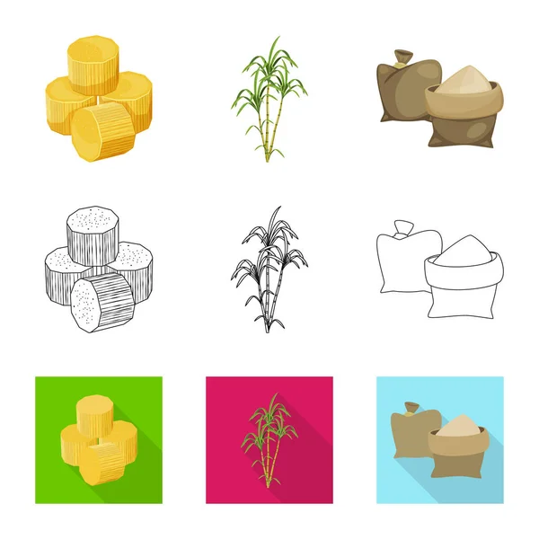 Izolovaný objekt ikony hospodářství a zemědělství. Kolekce farma a technologie vektorové ikony pro stock. — Stockový vektor