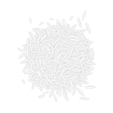 Tahıl ve pirinç logosu izole nesne. Web için tahıl ve tohum stok sembolü kümesi.