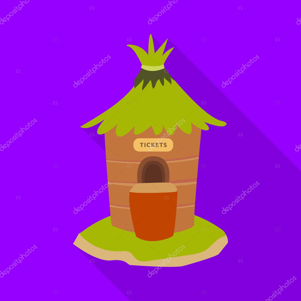 Vector design of window and counter icon. Collection of window and ticket vector icon for stock.