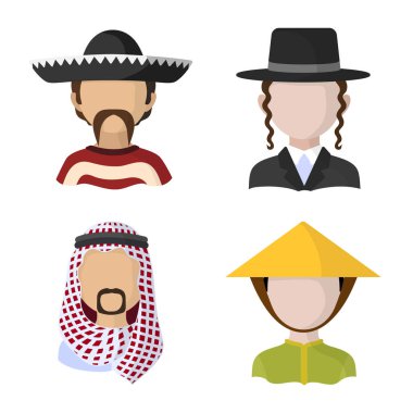 Ulus ve yarış simge vektör Illustration. Ulus ve Kullanıcı hisse senedi simgesi için web topluluğu.
