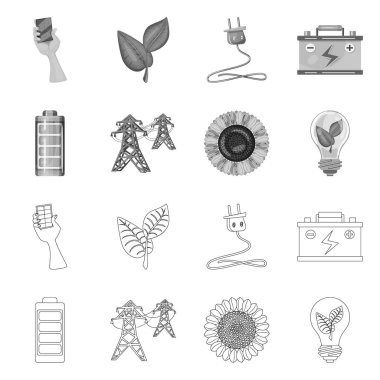 Yenilik ve teknoloji simge vektör Illustration. Yenilik ve doğa hisse senedi simgesi için web topluluğu.