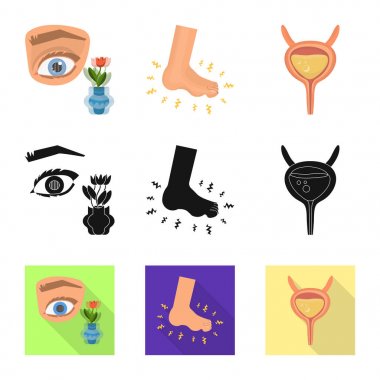 Diyet ve tedavi simge vektör tasarımı. Diyet ve ilaç hisse senedi simgesi için web topluluğu.