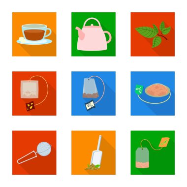 Ürün ve organik işareti yalıtılmış nesne. Ürün ve hisse senedi için çiçek vektör simge kümesi.