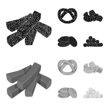 Tasarım işareti bar ve Oktoberfest vektör. Oktoberfest ve hisse senedi simgesi web için pişirme.