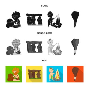 Evrim ve tarih öncesi işareti yalıtılmış nesne. Evrim ve geliştirme hisse senedi simgesi için web topluluğu.