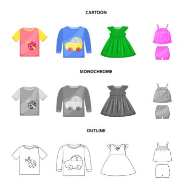 Moda ve giysi logo vektör Illustration. Moda ve pamuk hisse senedi simgesi için web topluluğu.
