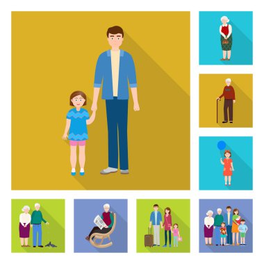 Yalıtılmış nesne oluşturma ve mutlu sembolü. Üretimi ve avatar hisse senedi vektör çizim.