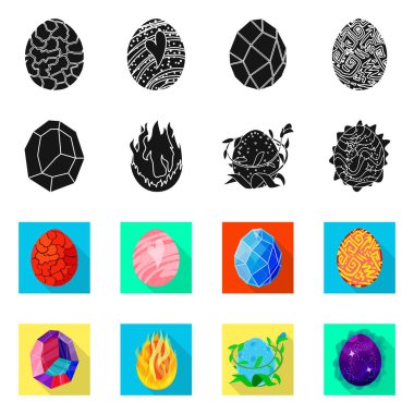 Hayvan ve tarih öncesi logo vektör tasarımı. Hisse senedi için hayvan ve sevimli vektör simge kümesi.