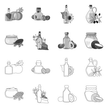 Sağlıklı ve sebze simge vektör Illustration. Tarım hisse senedi vektör çizim ve sağlıklı topluluğu.