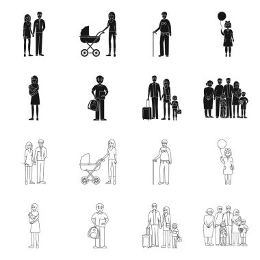 İzole işareti karakteri ve avatar nesne. Karakter ve portre hisse senedi simgesi için web topluluğu.